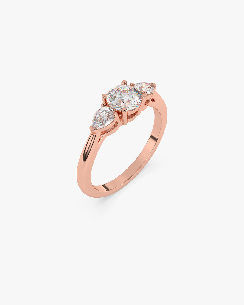 Exklusiver Three-Stone Verlobungsring mit Diamanten im Brillantschliff im Trauringstudio Vreni in Hannover – perfekt für einen unvergesslichen Heiratsantrag.